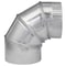 Imperial Mfg Imperial 5 in. D X 5 in. D Adjustable 90 deg Galvanized Steel Furnace Pipe Elbow GV0288-C - alternate 3